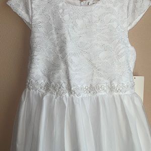 Girl's White Dress